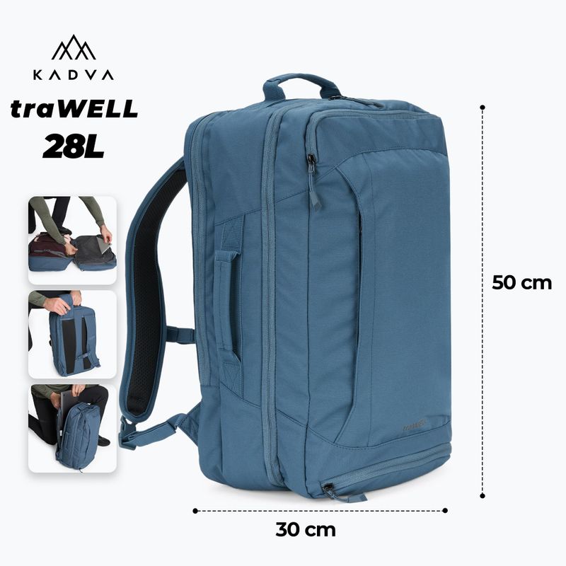 Turistický batoh Kadva traWELL 28 l dark blue 2