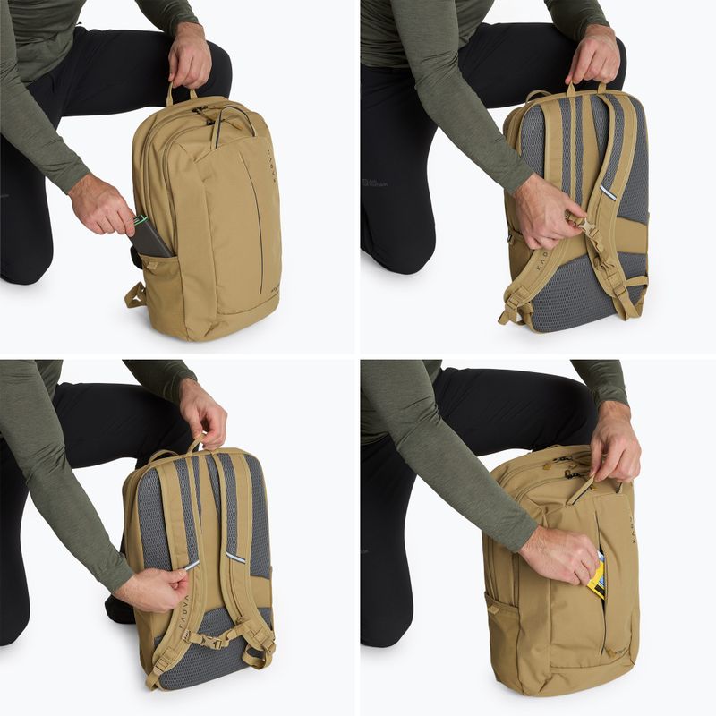 Turistický batoh KADVA anyWAY 25 l pieskový 8