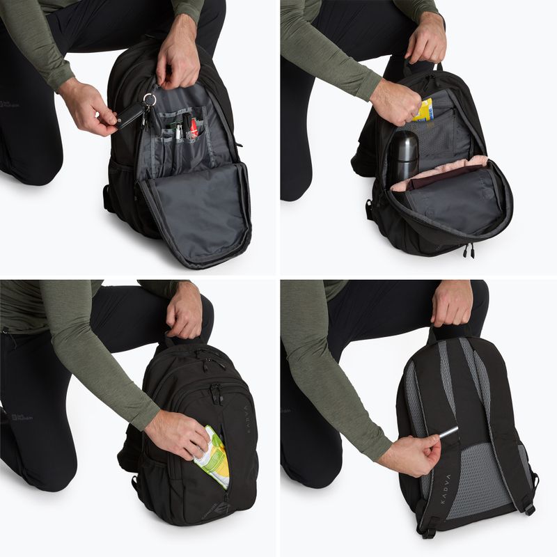 Turistický batoh KADVA Concise 20 l čierny 7