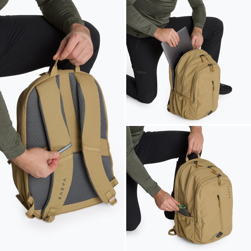 Turistický batoh KADVA Concise 20 l pieskový 6