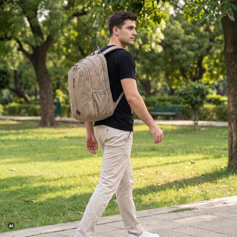 Turistický batoh KADVA Concise 20 l pieskový 6