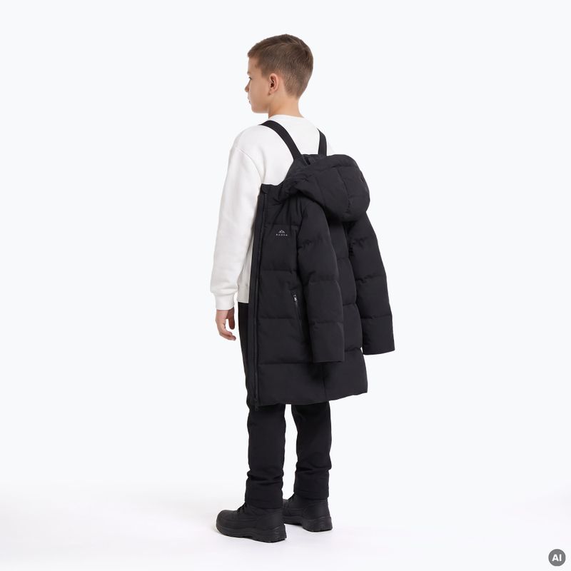 Detský zateplený kabát KADVA Ravi ECO čierny 3