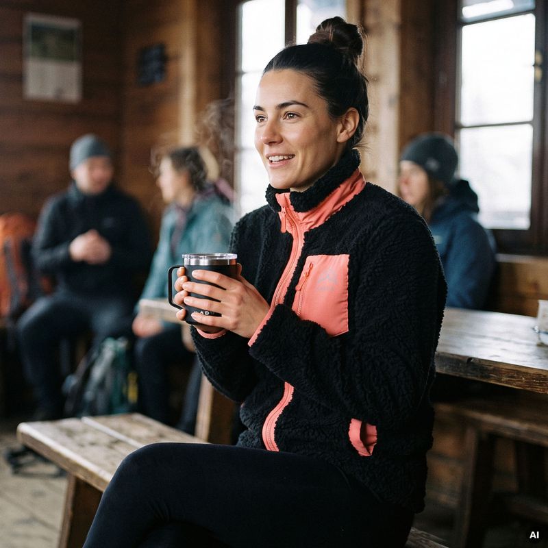 Dámska fleece mikina KADVA Rodvik WMNS čierna 10