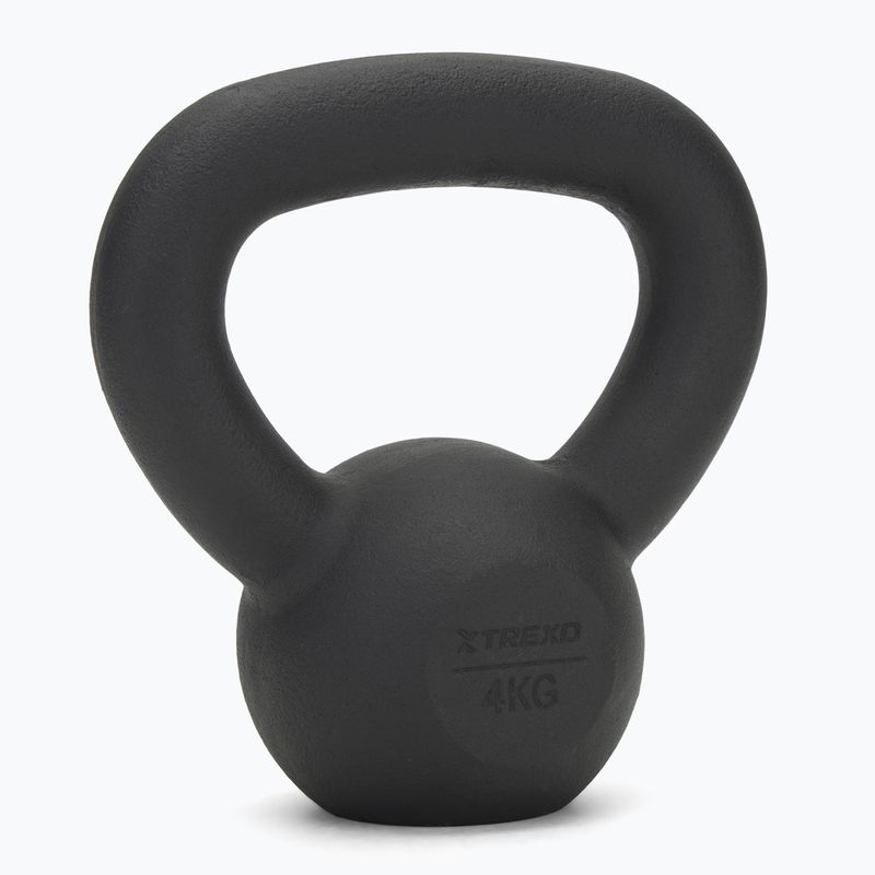 Liatinový kettlebell TREXO 4 kg black