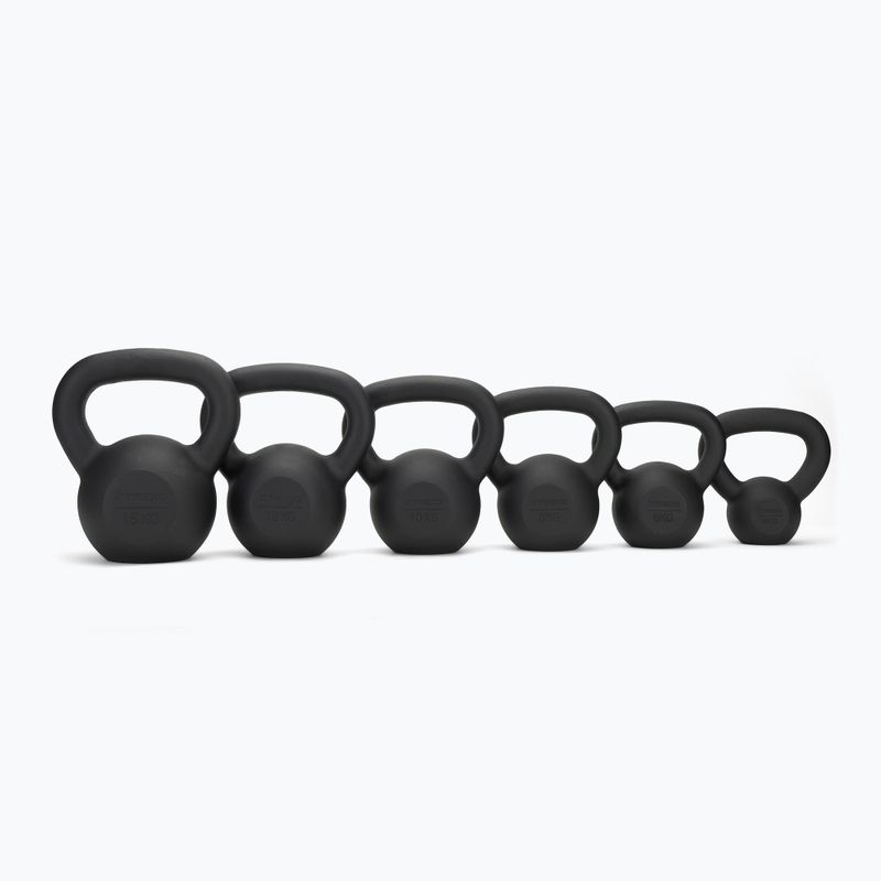 Liatinový kettlebell TREXO 10kg black 3