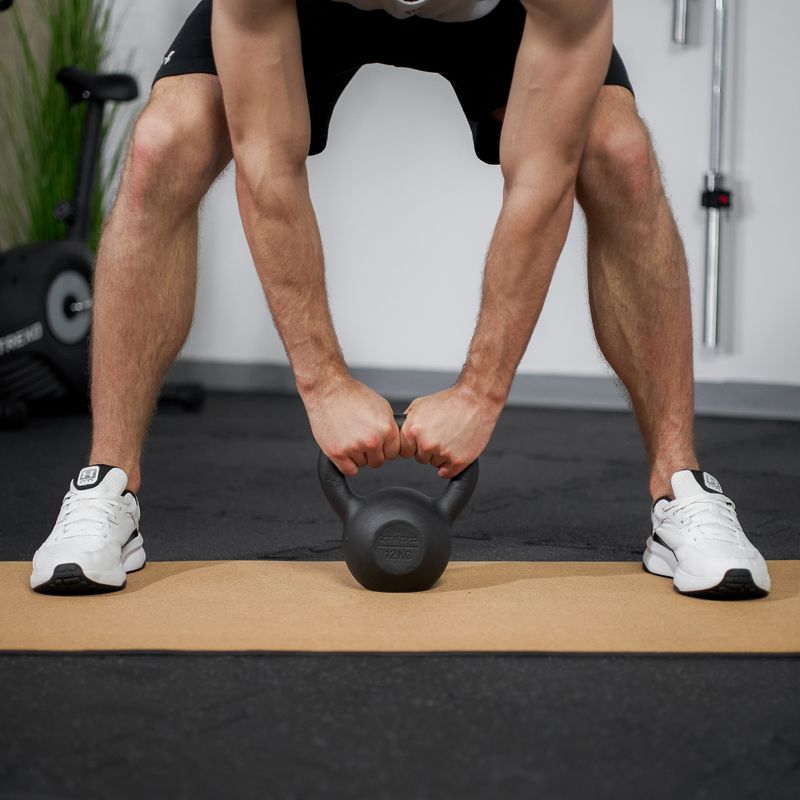 Liatinový kettlebell TREXO 12kg black 4