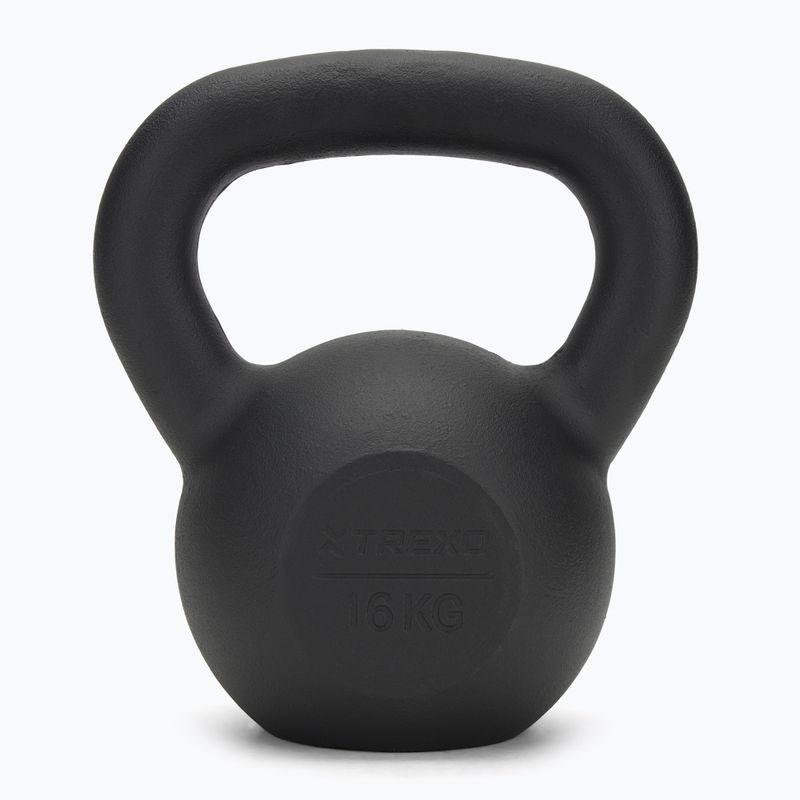 Liatinový kettlebell TREXO 16kg black 2