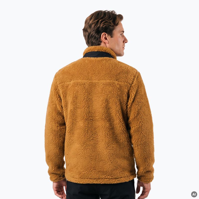 Pánska fleece mikina KADVA Rodvik hnedá 2