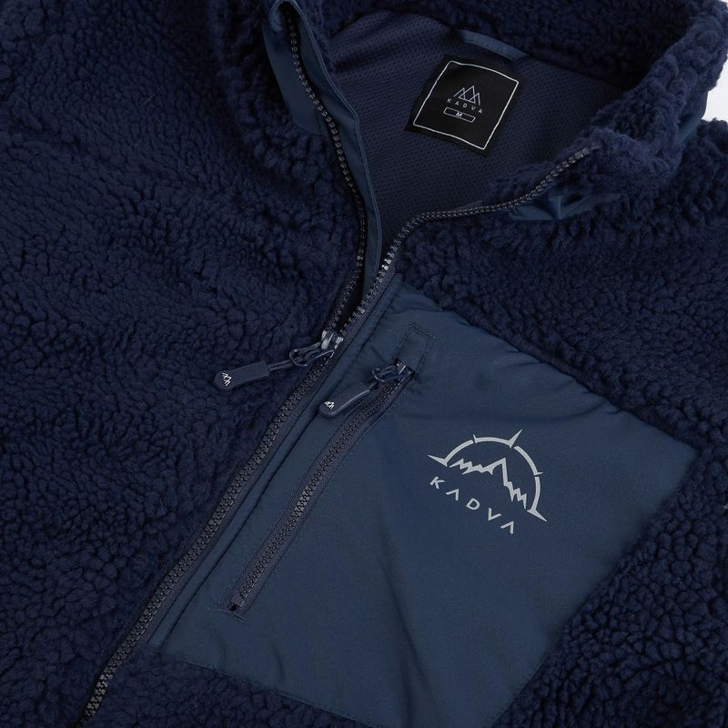 Pánska fleece mikina KADVA Rodvik tmavomodrá 8