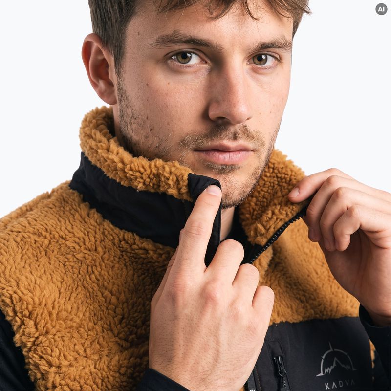 Pánsky bezrukávnik KADVA RODVIK VEST hnedý 7