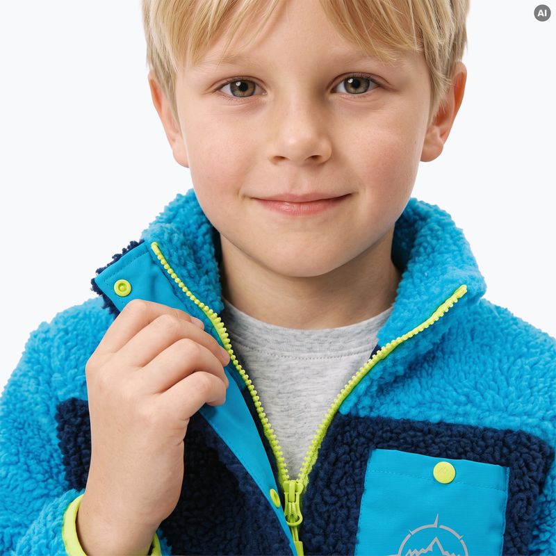 Detská fleece mikina KADVA RODVIK KDB modrá 7
