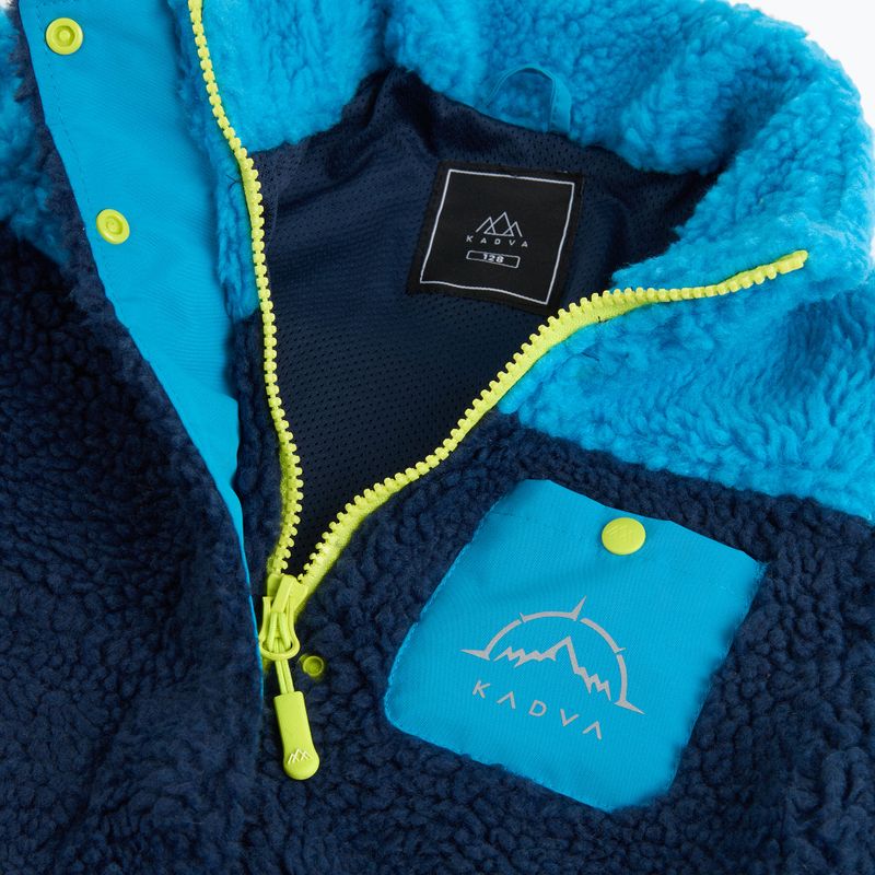 Detská fleece mikina KADVA RODVIK KDB modrá 13
