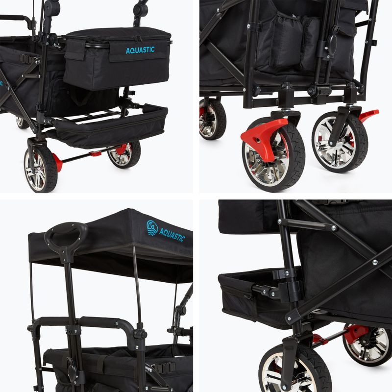 AQUASTIC Luxor black transport trolley 5