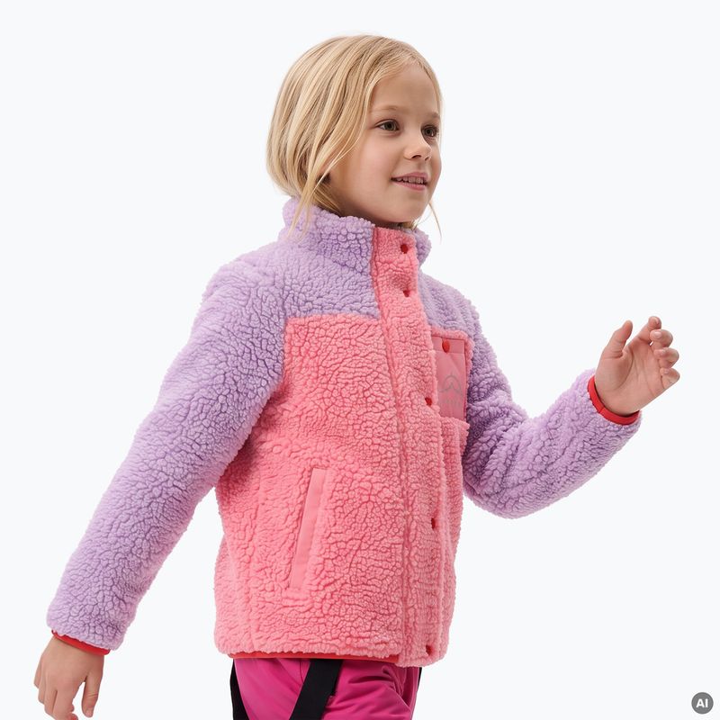 Detská fleece mikina KADVA RODVIK KDG ružová 5