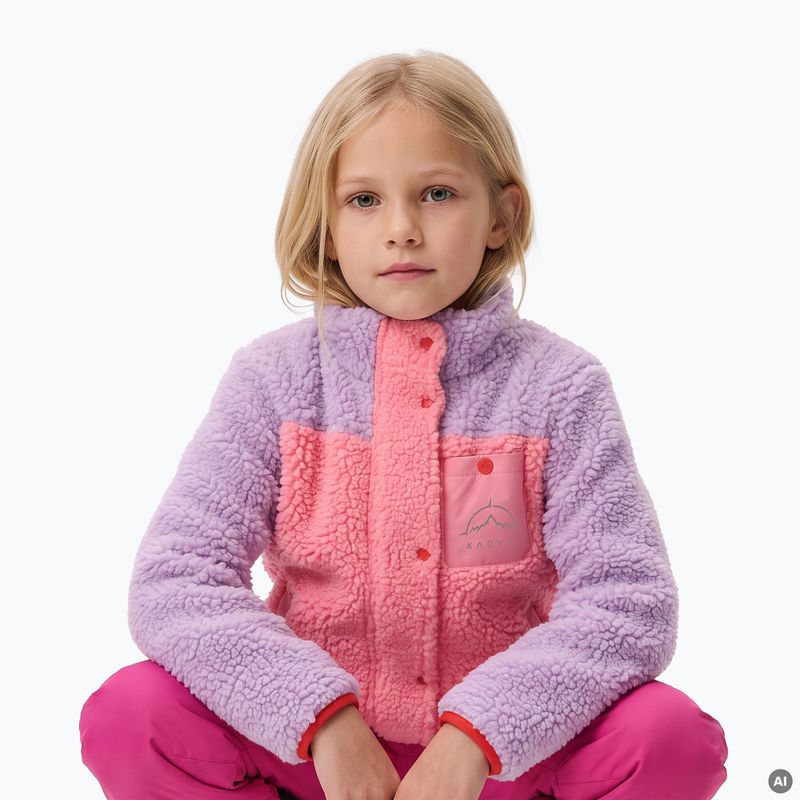 Detská fleece mikina KADVA RODVIK KDG ružová 6