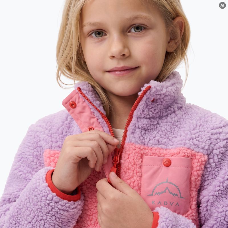 Detská fleece mikina KADVA RODVIK KDG ružová 7