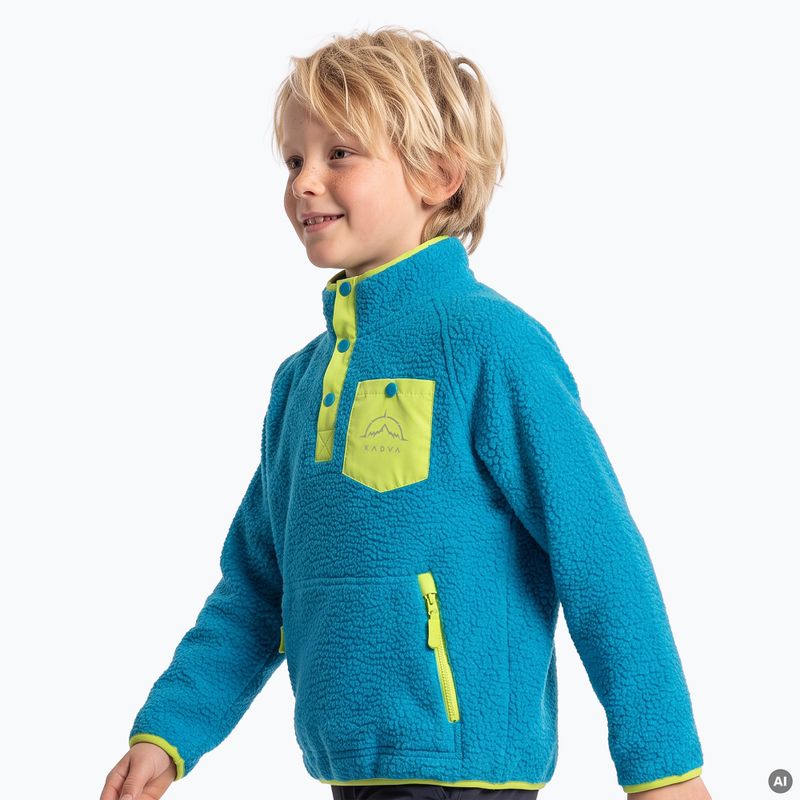 Detská fleece mikina KADVA RODIA KDB modrá 5