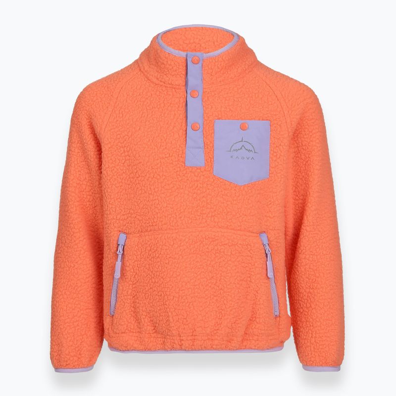 Detská fleece mikina KADVA RODIA KDG oranžová