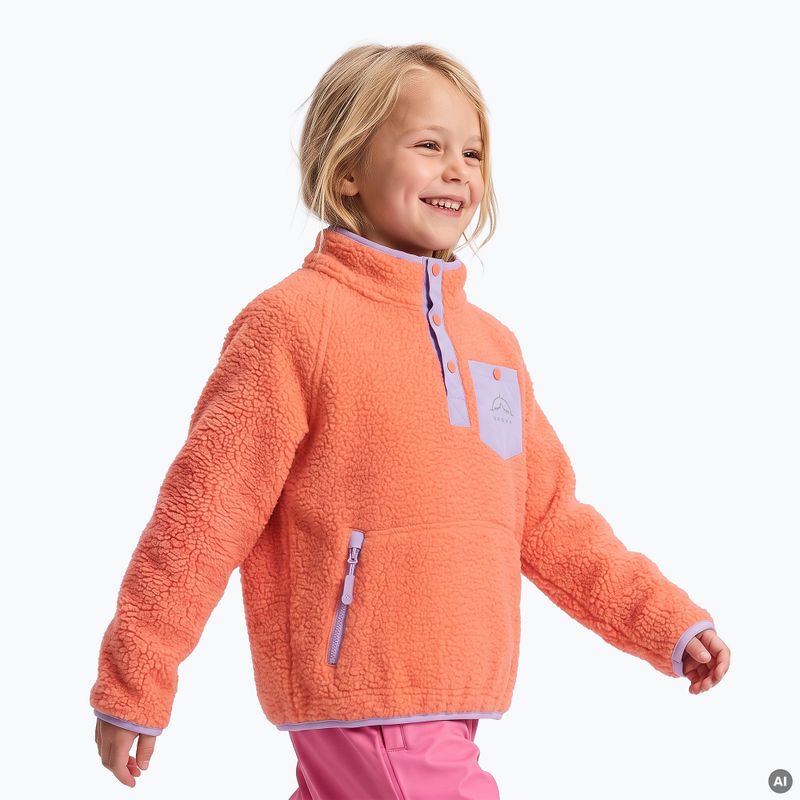 Detská fleece mikina KADVA RODIA KDG oranžová 4