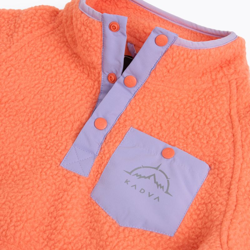 Detská fleece mikina KADVA RODIA KDG oranžová 13