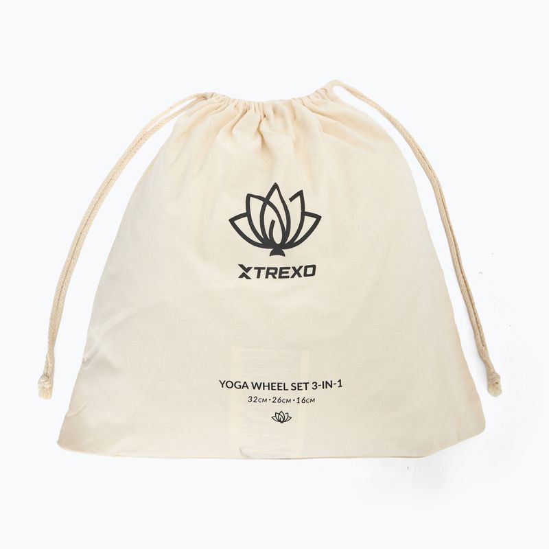 Sada kruhov na jogu 3 v 1 XTREXO Flowheel olive 9