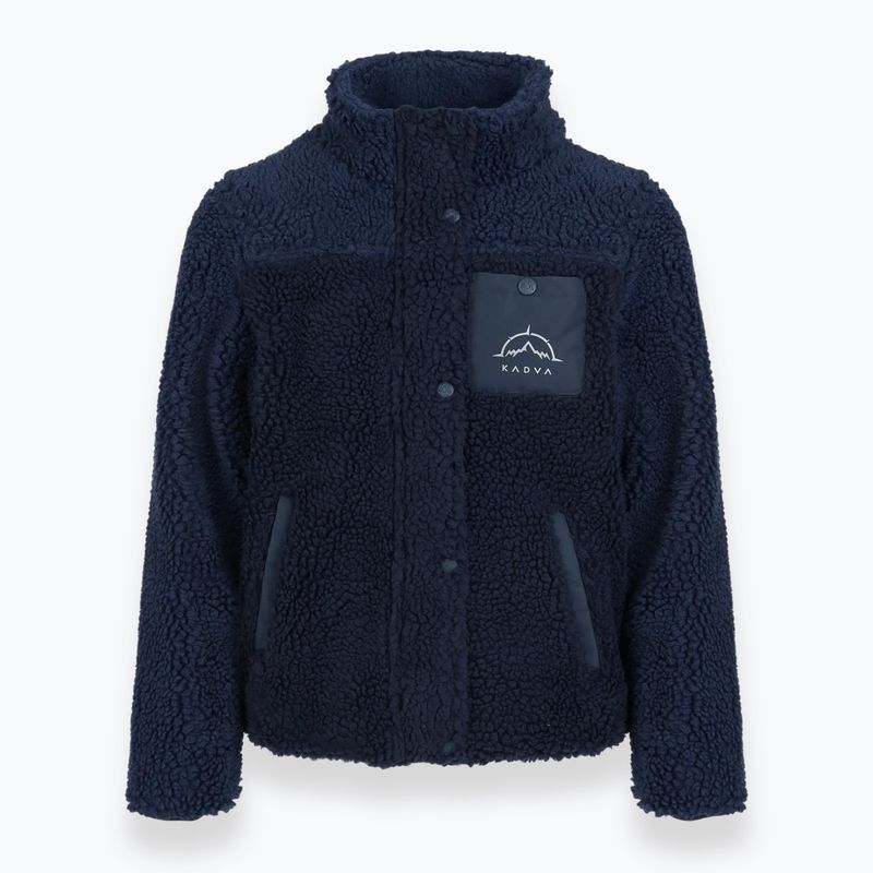 Detská fleece mikina KADVA Rodvik JR tmavomodrá 3