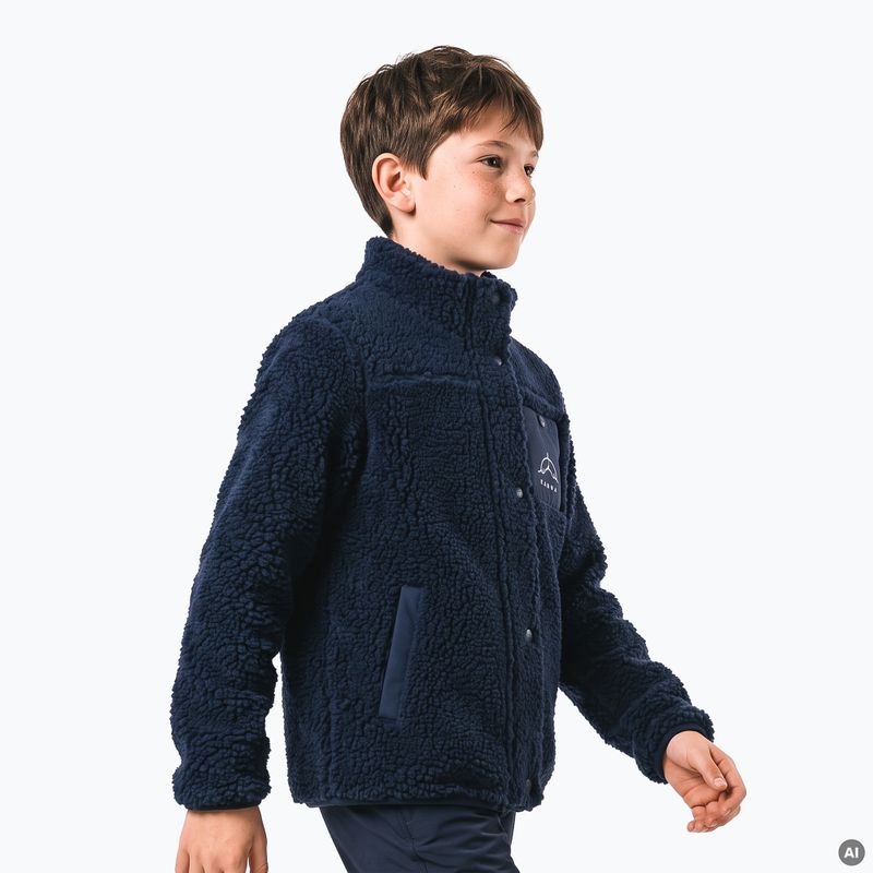 Detská fleece mikina KADVA Rodvik JR tmavomodrá 5