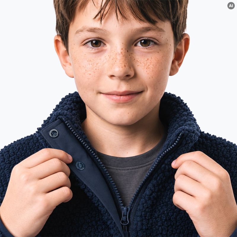 Detská fleece mikina KADVA Rodvik JR tmavomodrá 7