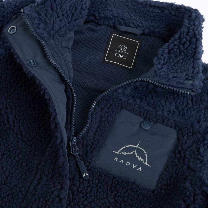 Detská fleece mikina KADVA Rodvik JR tmavomodrá 13