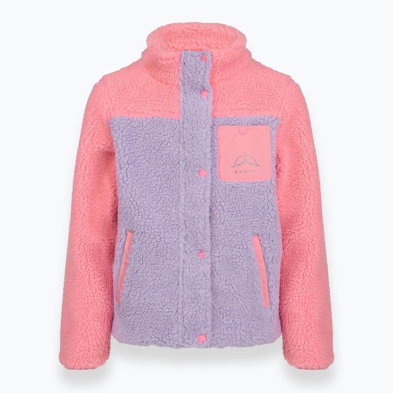 Detská fleece mikina KADVA Rodvik JRG ružová 3