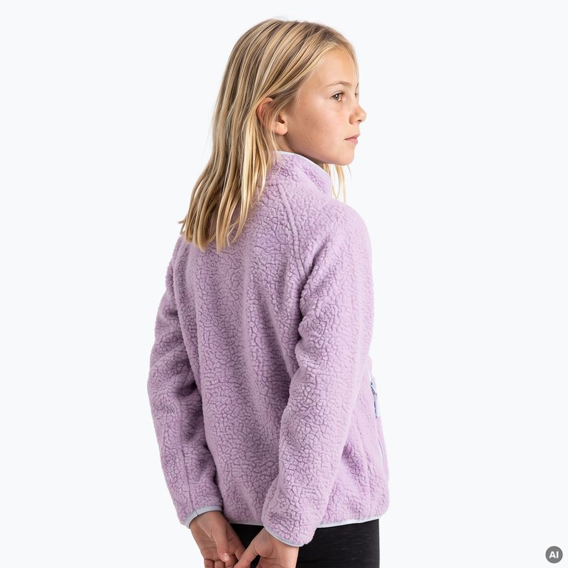 Detská fleece mikina KADVA RODIA JRG fialová 2