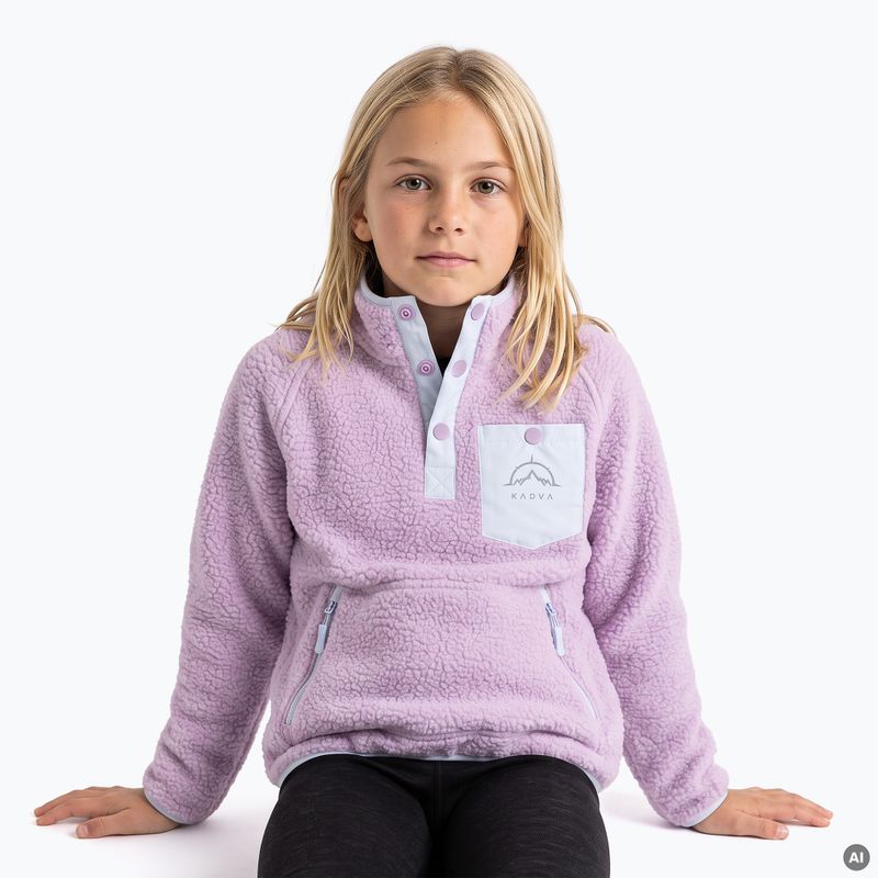 Detská fleece mikina KADVA RODIA JRG fialová 6