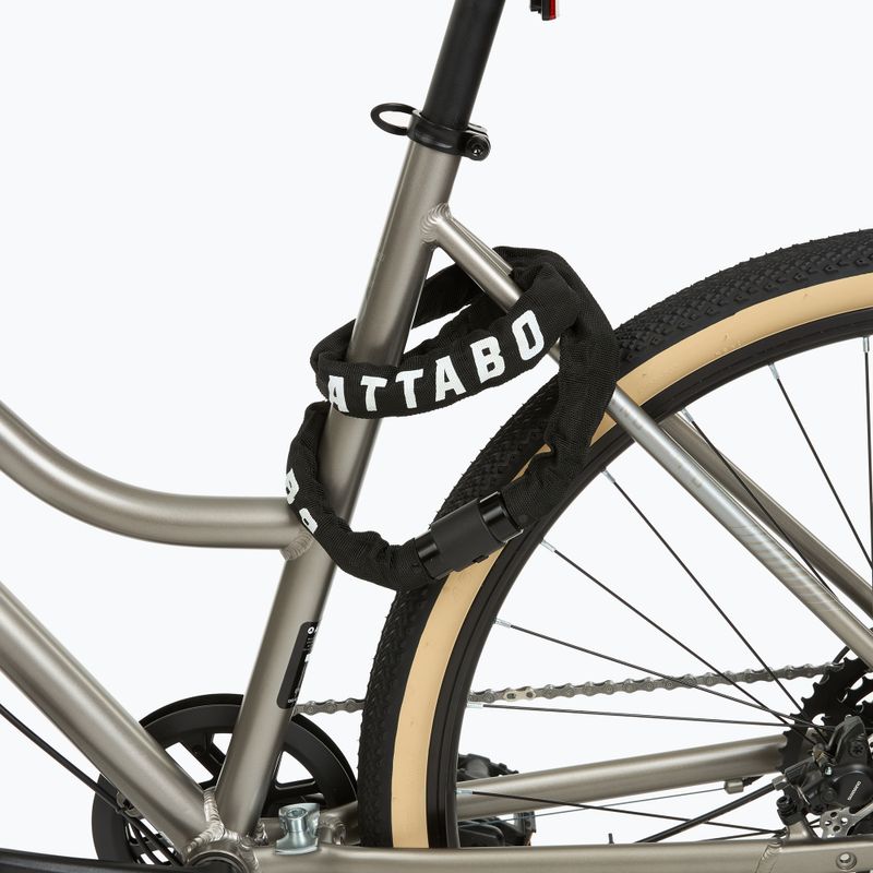 ATTABO C.100 zámok na bicykel 6 mm reťaz čierna 3