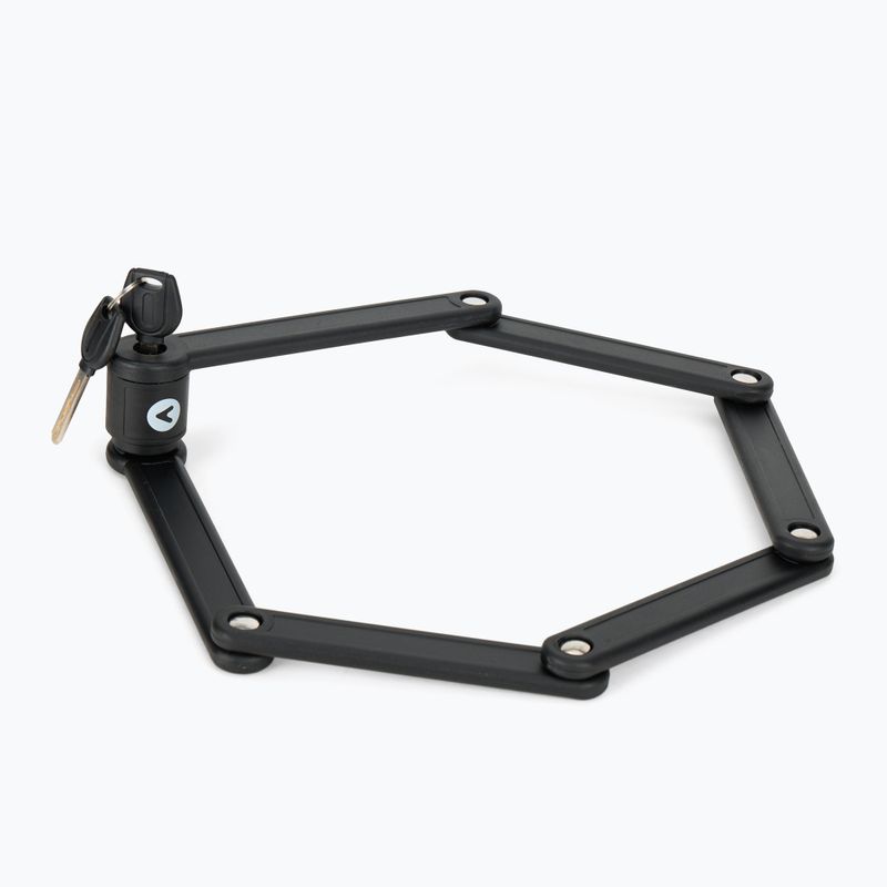 ATTABO F.84 skladací zámok na bicykel čierny 3