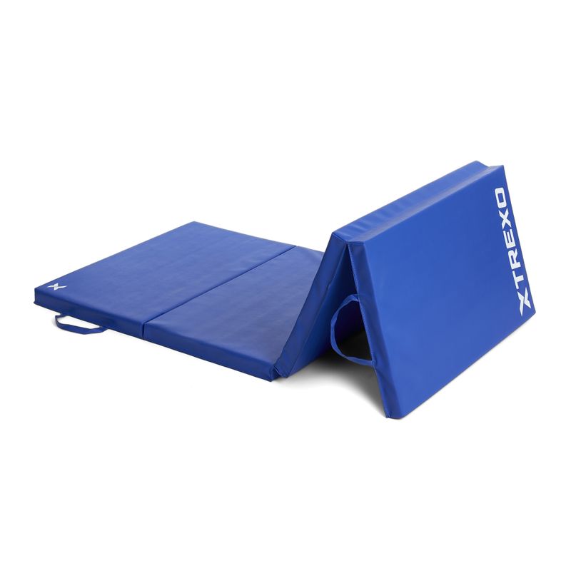 Skladací gymnastický matrac TREXO 195 x 80 x 5 cm blue 10