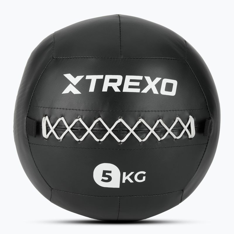 Medicimbalová lopta XTREXO Wall Ball 5 kg black