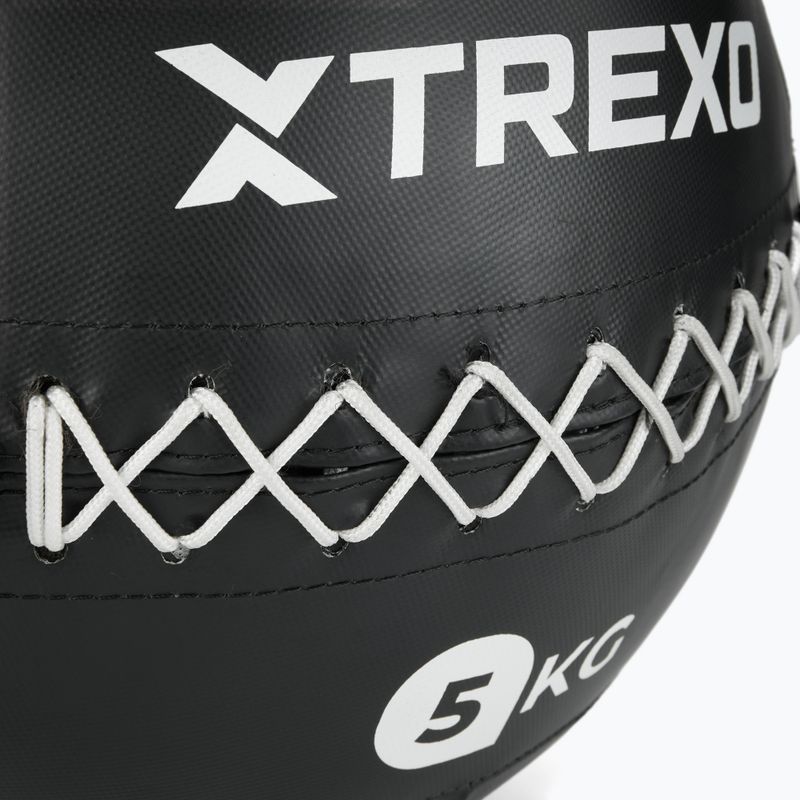 Medicimbalová lopta XTREXO Wall Ball 5 kg black 4