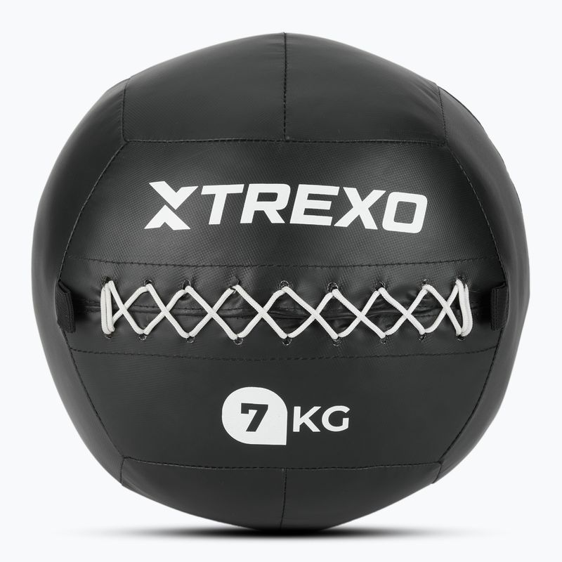 Medicimbalová lopta TREXO Wall Ball 7 kg black