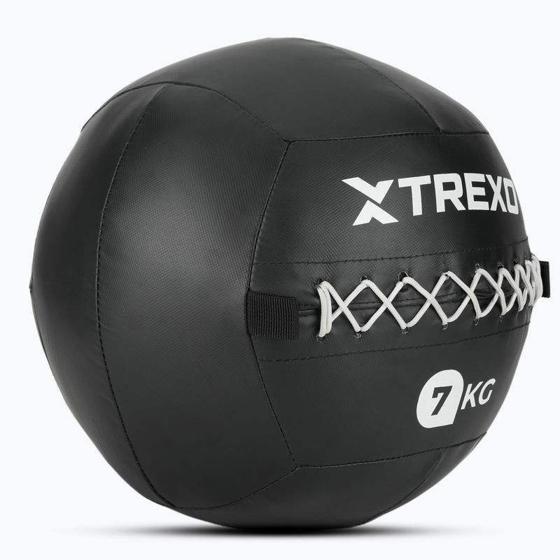 Medicimbalová lopta XTREXO Wall Ball 7 kg black 3