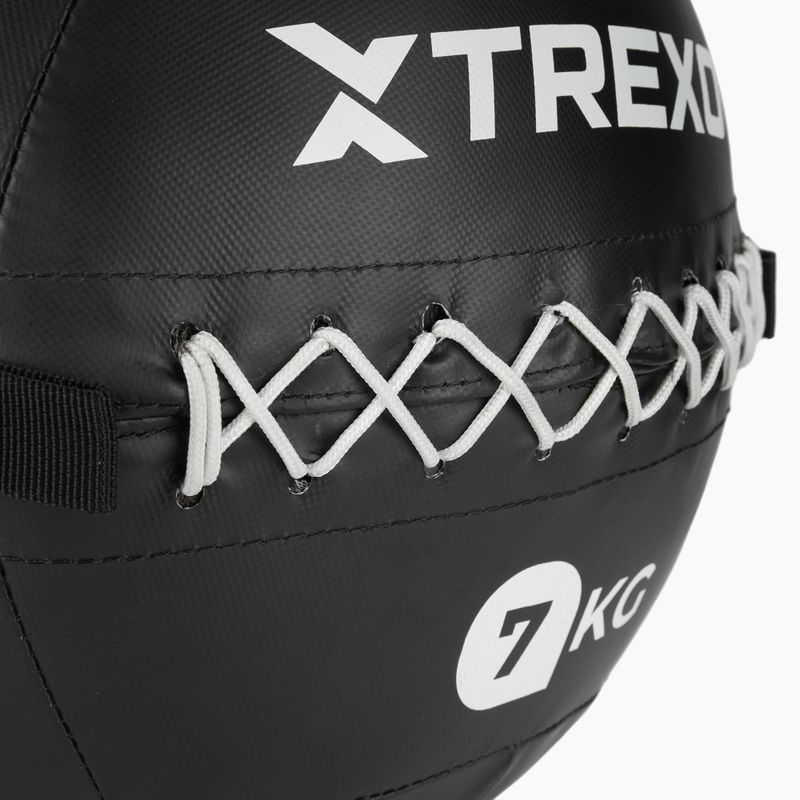 Medicimbalová lopta XTREXO Wall Ball 7 kg black 4