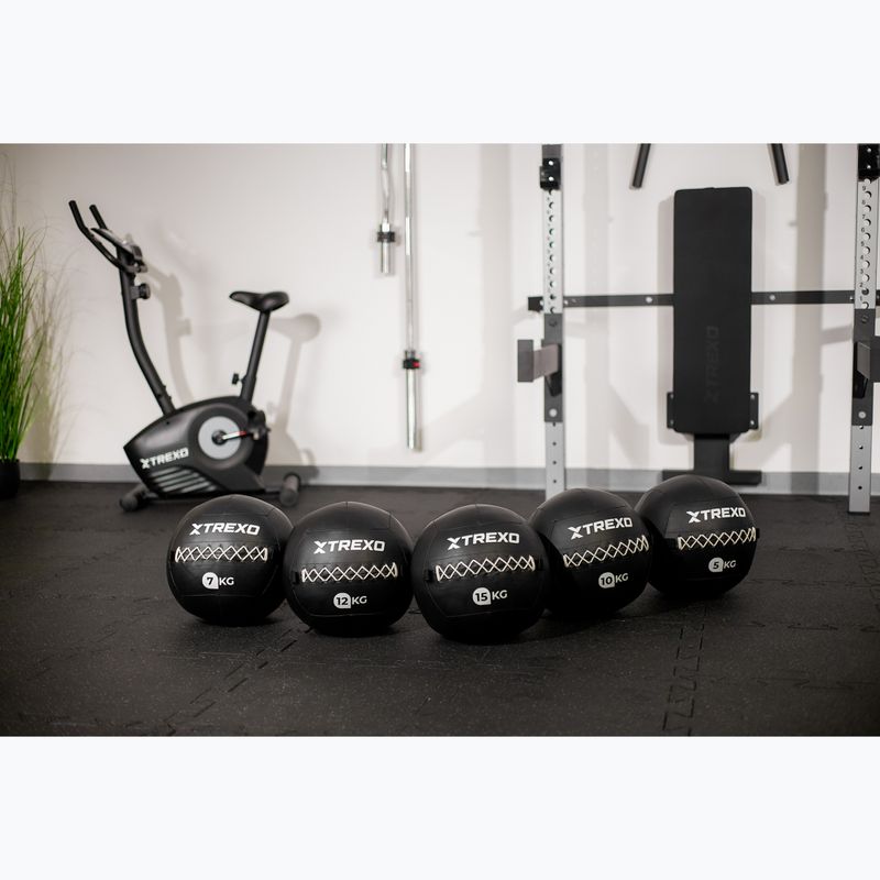 Medicínska lopta TREXO Wall Ball 12 kg black 7