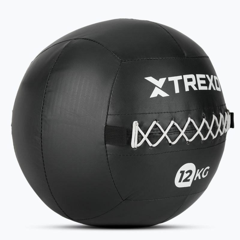 Medicimbalová lopta XTREXO Wall Ball 12 kg black 3