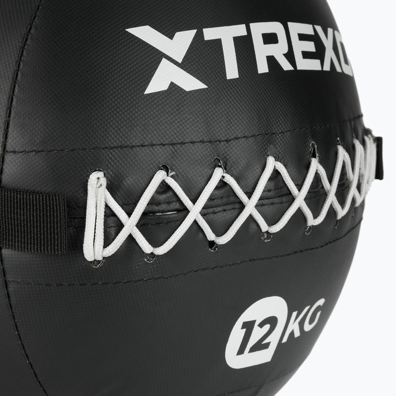 Medicimbalová lopta XTREXO Wall Ball 12 kg black 4