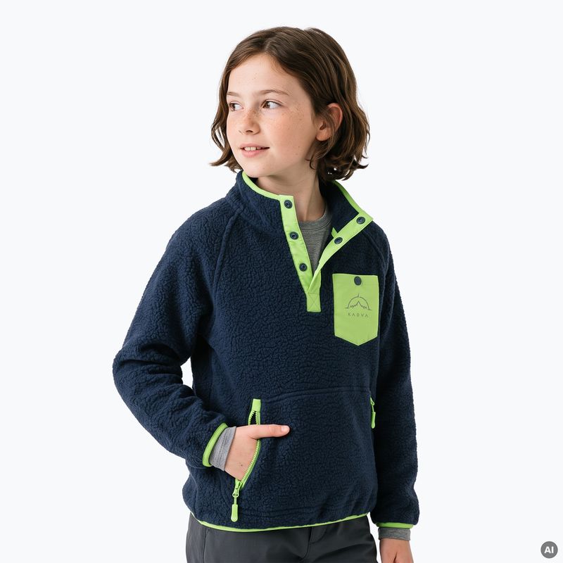 Detská fleece mikina KADVA RODIA JR modrá