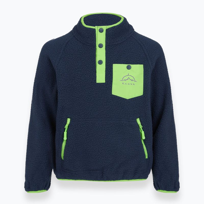 Detská fleece mikina KADVA RODIA JR modrá 3