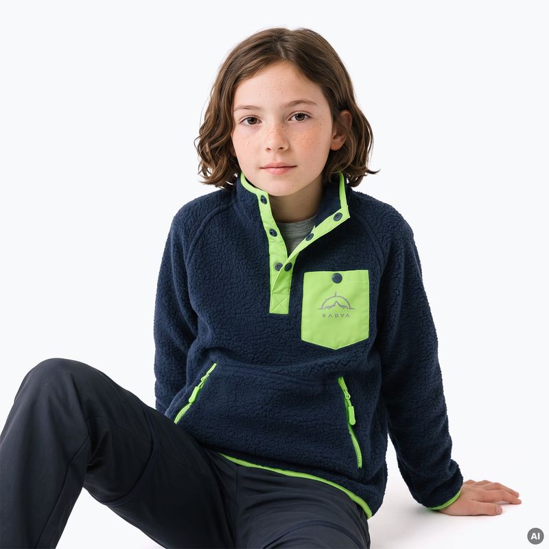 Detská fleece mikina KADVA RODIA JR modrá 6
