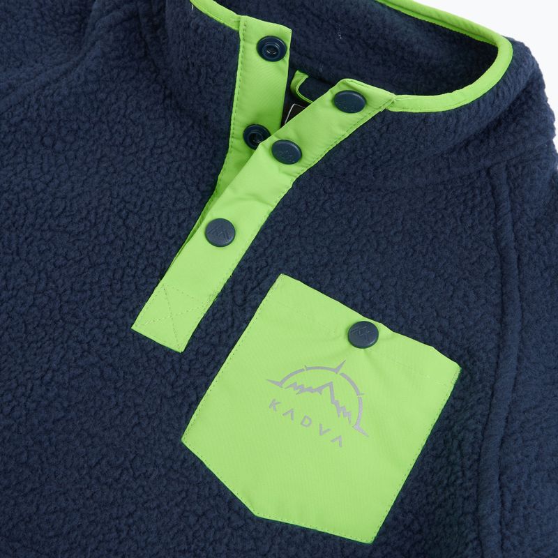 Detská fleece mikina KADVA RODIA JR modrá 13