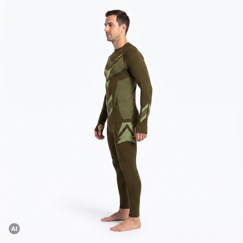 Pánska termo súprava KADVA Alpinestep Thermo SH Light Plus Set Green 2