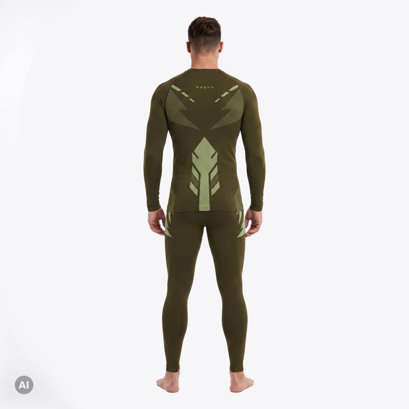 Pánska termo súprava KADVA Alpinestep Thermo SH Light Plus Set Green 3