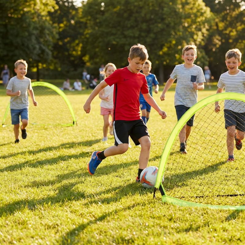 Futbalové bránky OneTeam Balloon Pop-Up green 6